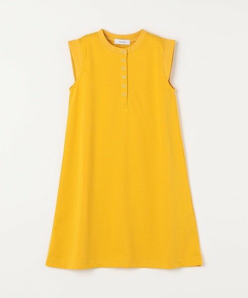 SHIPS / シップス ロング・マキシ丈ワンピース | SHIPS any: ヘンリーネック ノースリーブ Tシャツ ワンピース<KIDS> | 詳細16