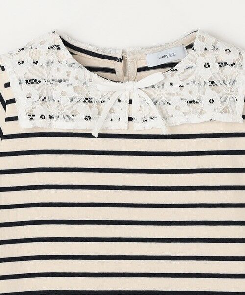 SHIPS / シップス ミニ丈・ひざ丈ワンピース | SHIPS any: レース カラー リボン 半袖 Tシャツ ワンピース <KIDS> | 詳細11