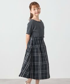 SHIPS any: チェック柄 ドッキング ワンピース<KIDS>
