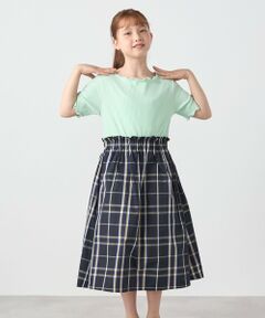 SHIPS / シップス ロング・マキシ丈ワンピース | SHIPS any: チェック柄 ドッキング ワンピース<KIDS>