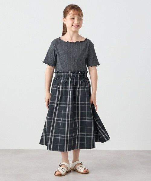 SHIPS / シップス ロング・マキシ丈ワンピース | SHIPS any: チェック柄 ドッキング ワンピース<KIDS> | 詳細2