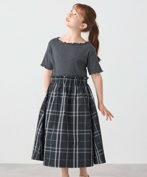 SHIPS / シップス ロング・マキシ丈ワンピース | SHIPS any: チェック柄 ドッキング ワンピース<KIDS> | 詳細3