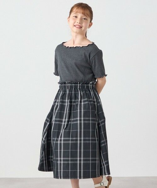 SHIPS / シップス ロング・マキシ丈ワンピース | SHIPS any: チェック柄 ドッキング ワンピース<KIDS> | 詳細4