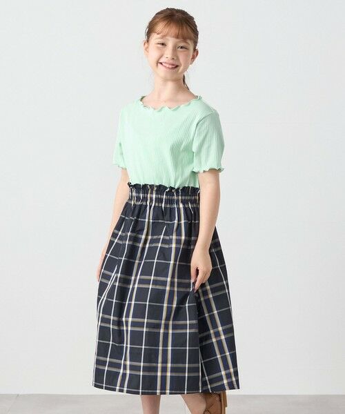 SHIPS / シップス ロング・マキシ丈ワンピース | SHIPS any: チェック柄 ドッキング ワンピース<KIDS> | 詳細25