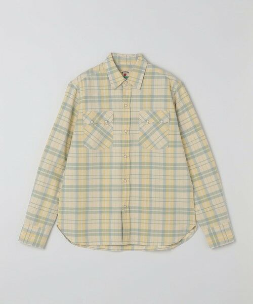 SHIPS / シップス シャツ・ブラウス | WYTHE NEW YORK: OX CHECK PEARLSNAP SHIRT（ライトグリーン）