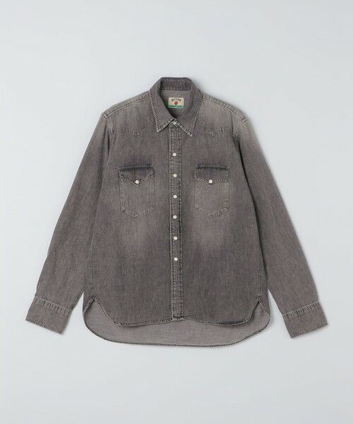 SHIPS / シップス シャツ・ブラウス | WYTHE NEW YORK: DENIＭ PEARLSNAP SHIRT（ダークグレー）