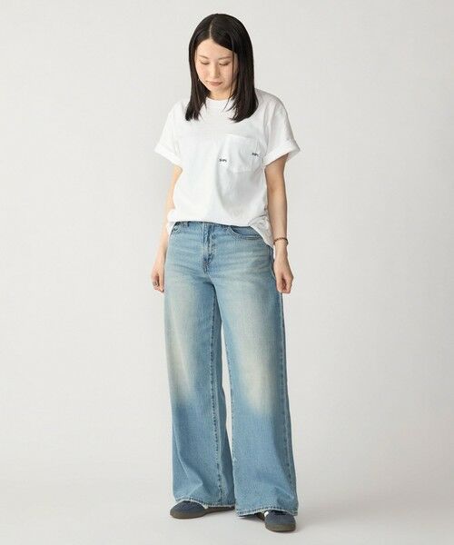 SHIPS / シップス Tシャツ | 【WEB限定】SHIPS: WマイクロSHIPSロゴ ポケット Tシャツ | 詳細1