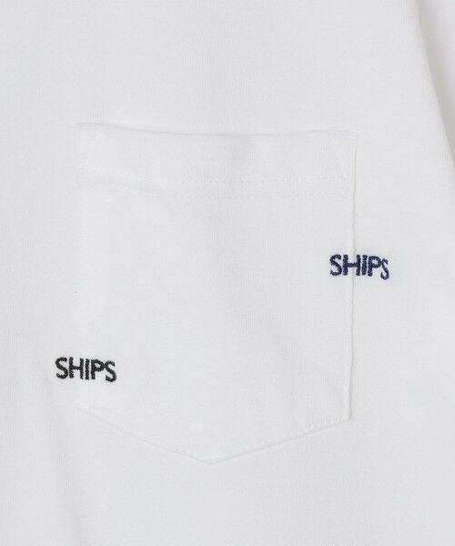 SHIPS / シップス Tシャツ | 【WEB限定】SHIPS: WマイクロSHIPSロゴ ポケット Tシャツ | 詳細2