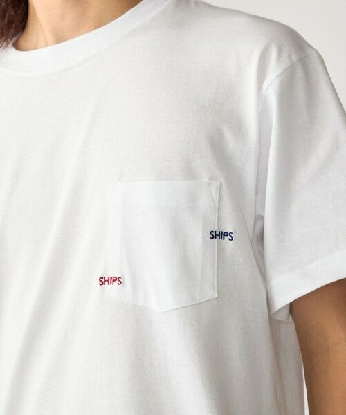 SHIPS / シップス Tシャツ | 【WEB限定】SHIPS: WマイクロSHIPSロゴ ポケット Tシャツ | 詳細11
