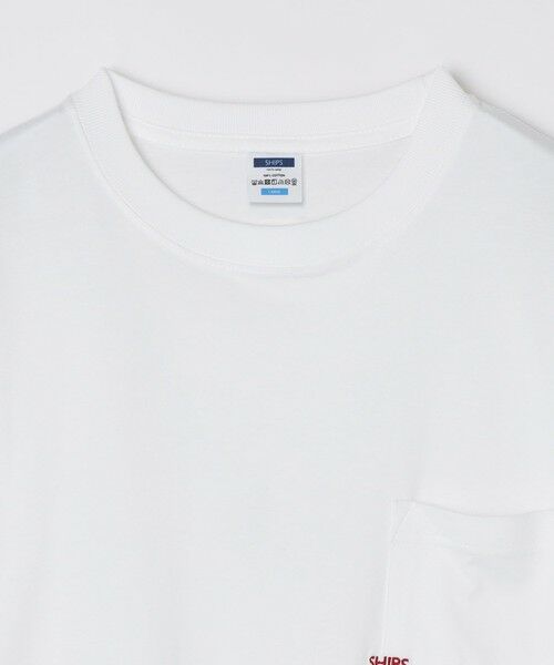 SHIPS / シップス Tシャツ | 【WEB限定】SHIPS: WマイクロSHIPSロゴ ポケット Tシャツ | 詳細5