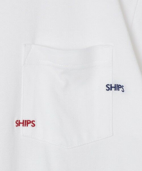 SHIPS / シップス Tシャツ | 【WEB限定】SHIPS: WマイクロSHIPSロゴ ポケット Tシャツ | 詳細8