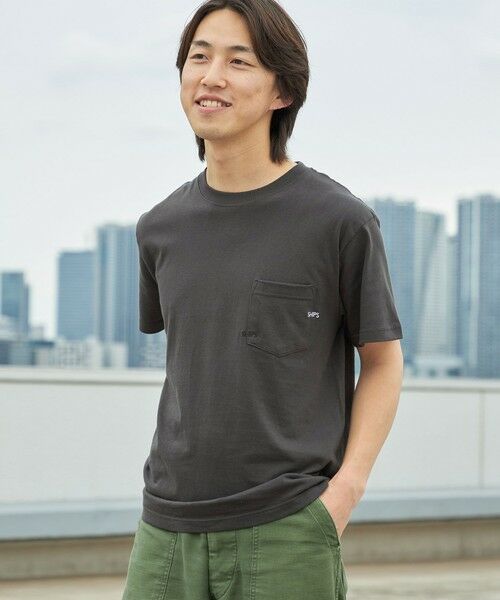 SHIPS / シップス Tシャツ | 【WEB限定】SHIPS: WマイクロSHIPSロゴ ポケット Tシャツ | 詳細20