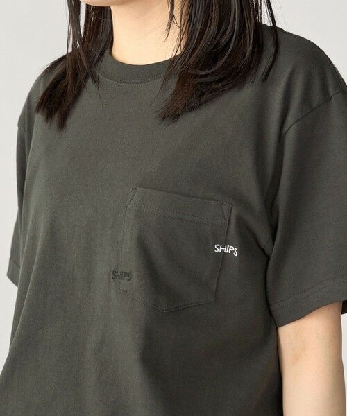 SHIPS / シップス Tシャツ | 【WEB限定】SHIPS: WマイクロSHIPSロゴ ポケット Tシャツ | 詳細22