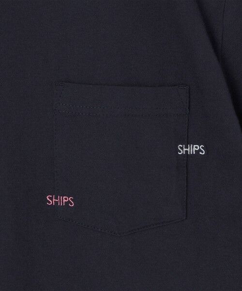 SHIPS / シップス Tシャツ | 【WEB限定】SHIPS: WマイクロSHIPSロゴ ポケット Tシャツ | 詳細22