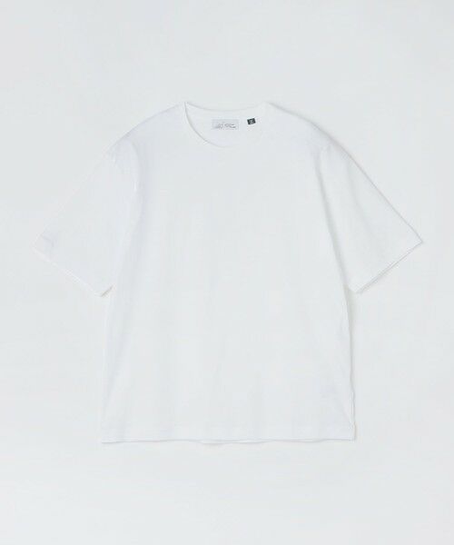 SHIPS / シップス Tシャツ | SHIPS: I Cottoni di Albini クルーネック スムース ショートスリーブ Tシャツ（ホワイト）