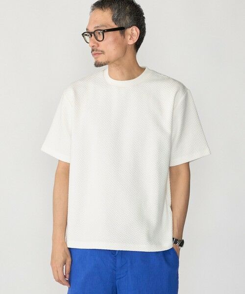 SHIPS / シップス Tシャツ | SHIPS: 膨れジャカード ショートスリーブ Tシャツ | 詳細2