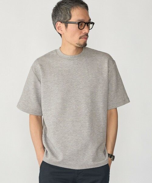 SHIPS / シップス Tシャツ | SHIPS: 膨れジャカード ショートスリーブ Tシャツ | 詳細7