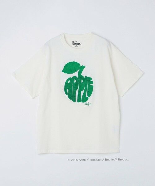 SHIPS / シップス Tシャツ | SHIPS: THE BEATLES ショートスリーブ ロゴ Tシャツ(ホワイト)