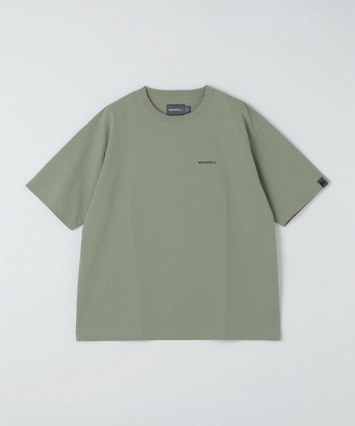 SHIPS / シップス Tシャツ | 【SHIPS別注】MERRELL: コントゥア ライン Tシャツ(オリーブ)