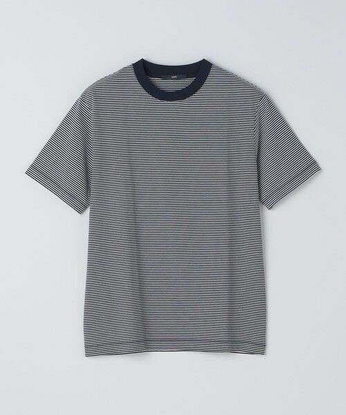 SHIPS / シップス Tシャツ | SHIPS:〈消臭〉Deo-Papi(R) ボーダー ショートスリーブ Tシャツ（ネイビー）
