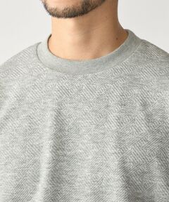 SHIPS / シップス Tシャツ | SHIPS: ハウンドトゥース 膨れ ジャカード ショートスリーブ Tシャツ