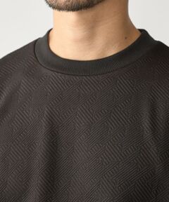 SHIPS / シップス Tシャツ | SHIPS: ハウンドトゥース 膨れ ジャカード ショートスリーブ Tシャツ