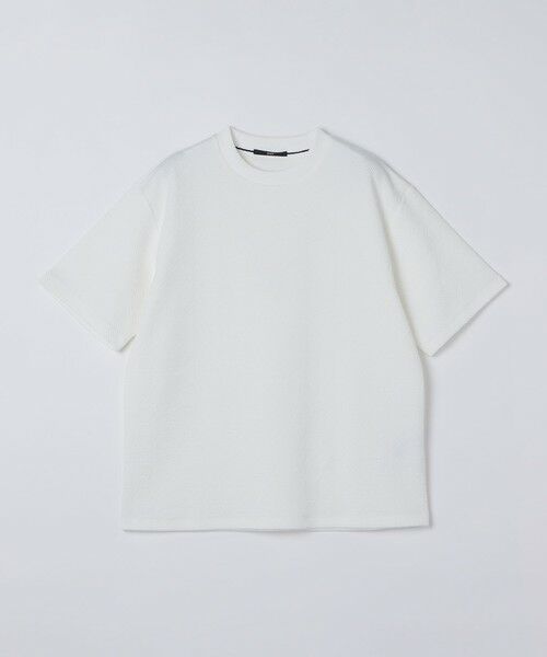 SHIPS / シップス Tシャツ | SHIPS: ハウンドトゥース 膨れ ジャカード ショートスリーブ Tシャツ | 詳細2