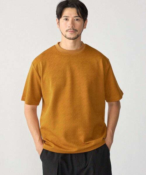 SHIPS / シップス Tシャツ | SHIPS: ハウンドトゥース 膨れ ジャカード ショートスリーブ Tシャツ | 詳細17