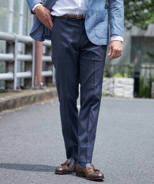 SHIPS / シップス その他パンツ | SHIPS:〈FUNCTION〉COOLMOTION(R) メッシュ サイドシャーリング スラックス（ネイビー）