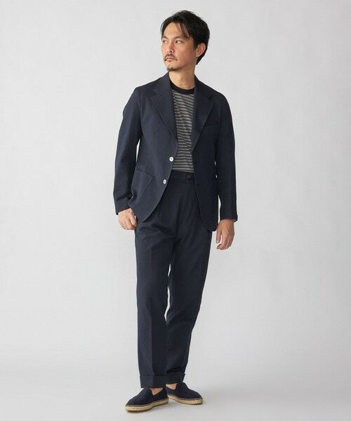 SHIPS / シップス Tシャツ | JOHN SMEDLEY: HOWICK マイクロボーダー ニット Tシャツ | 詳細10