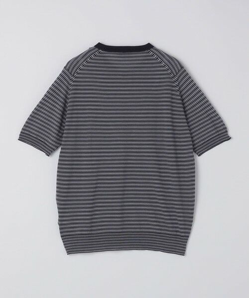 SHIPS / シップス Tシャツ | JOHN SMEDLEY: HOWICK マイクロボーダー ニット Tシャツ | 詳細12