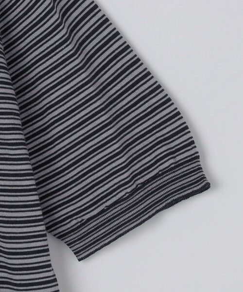 SHIPS / シップス Tシャツ | JOHN SMEDLEY: HOWICK マイクロボーダー ニット Tシャツ | 詳細14