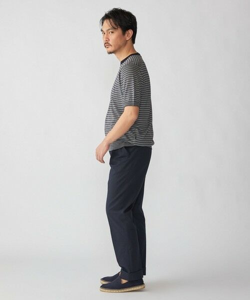 SHIPS / シップス Tシャツ | JOHN SMEDLEY: HOWICK マイクロボーダー ニット Tシャツ | 詳細6