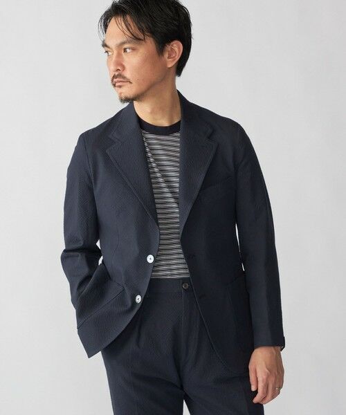 SHIPS / シップス Tシャツ | JOHN SMEDLEY: HOWICK マイクロボーダー ニット Tシャツ | 詳細9