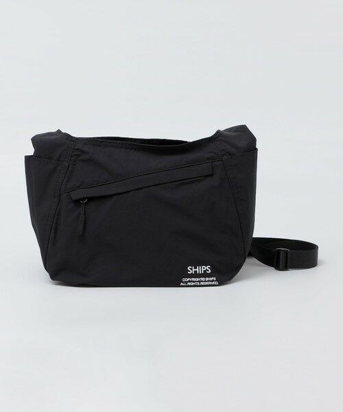 SHIPS / シップス ショルダーバッグ | 【WEB限定】SHIPS: 60/40クロス ミディアム ショルダー バッグ（ブラック）