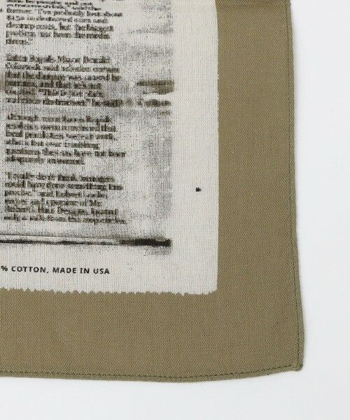 SHIPS / シップス バンダナ・スカーフ | SABLE NY: NEWSPAPER PRINT | 詳細2