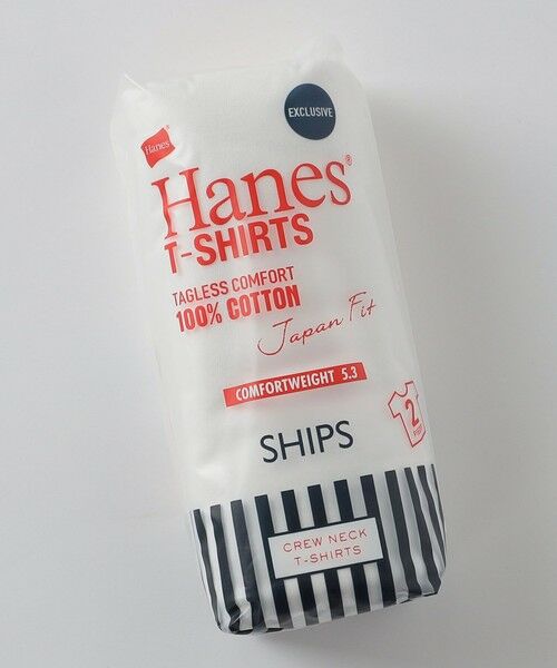 SHIPS / シップス Tシャツ | HANES×SHIPS: 別注New Japan Fit 2P パック Tシャツ(2枚組)（ホワイト）