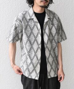 SHIPS / シップス シャツ・ブラウス | 《予約》【WEB限定】SHIPS Colors:レース ジャカード オープンカラー シャツ◆