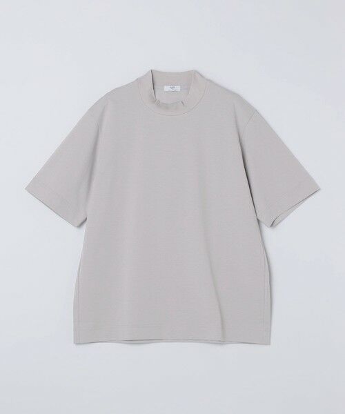 SHIPS / シップス Tシャツ | 《予約》SHIPS Colors:〈吸水速乾・遮熱〉AVANT(R) 3D モックネック Tシャツ◆（ライトグレー）