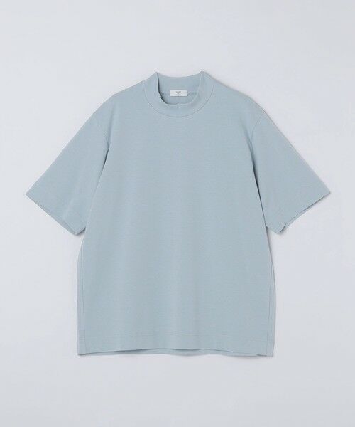 SHIPS / シップス Tシャツ | 《予約》SHIPS Colors:〈吸水速乾・遮熱〉AVANT(R) 3D モックネック Tシャツ◆（ライトブルー）
