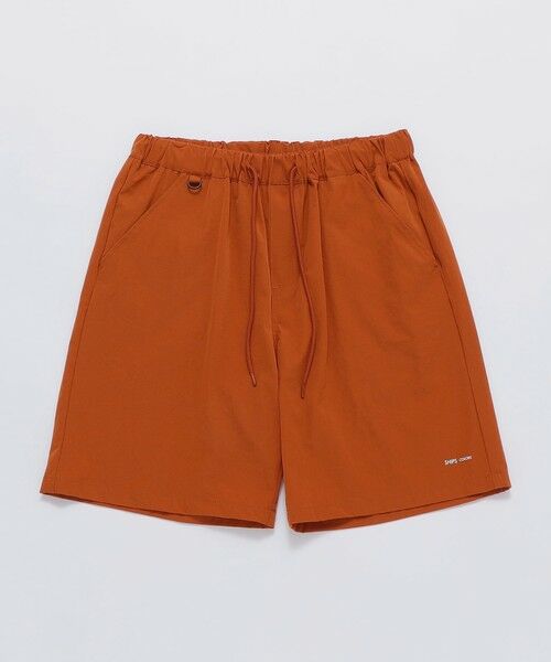 SHIPS / シップス ショート・ハーフ・半端丈パンツ | SHIPS Colors:〈接触冷感・洗濯機可能〉ストレッチ カラー ショート パンツ（オレンジ）
