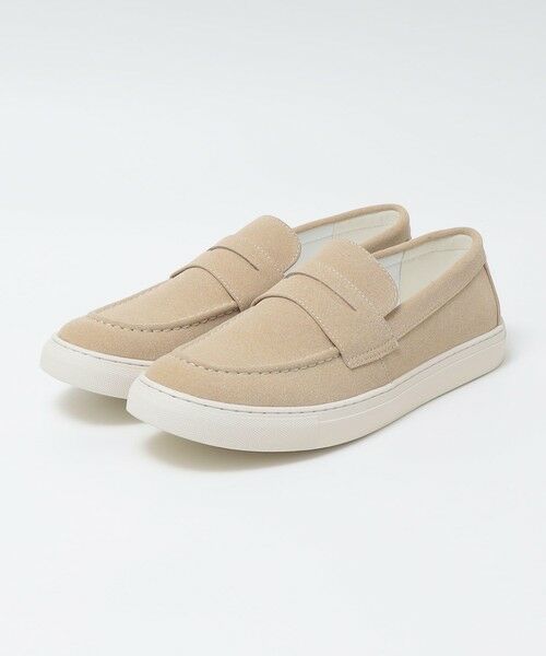 SHIPS / シップス スニーカー | 《予約》SHIPS Colors:合成皮革 スニーカー ローファー◆（ベージュ）