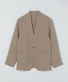 SHIPS / シップス ノーカラージャケット | 《予約》SHIPS Colors:〈洗濯機可能〉2WAY ストレッチ ノーカラー ジャケット◆