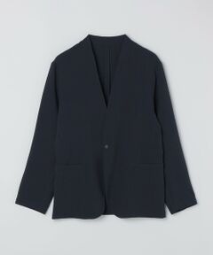 SHIPS / シップス ノーカラージャケット | 《予約》SHIPS Colors:〈洗濯機可能〉2WAY ストレッチ ノーカラー ジャケット◆