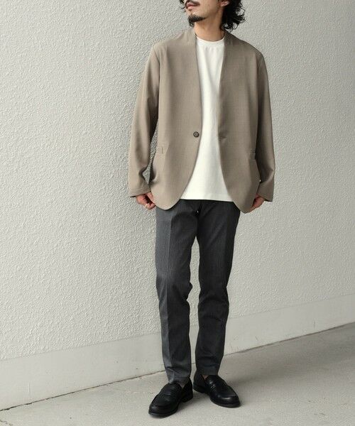 SHIPS / シップス ノーカラージャケット | SHIPS Colors:〈吸水速乾・洗濯機可能〉2WAY ストレッチ ノーカラー ジャケット◇ | 詳細10