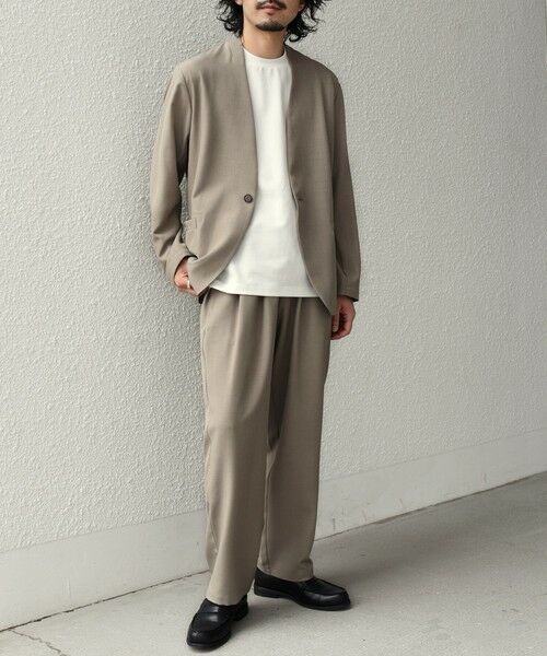 SHIPS / シップス ノーカラージャケット | SHIPS Colors:〈吸水速乾・洗濯機可能〉2WAY ストレッチ ノーカラー ジャケット◇ | 詳細11