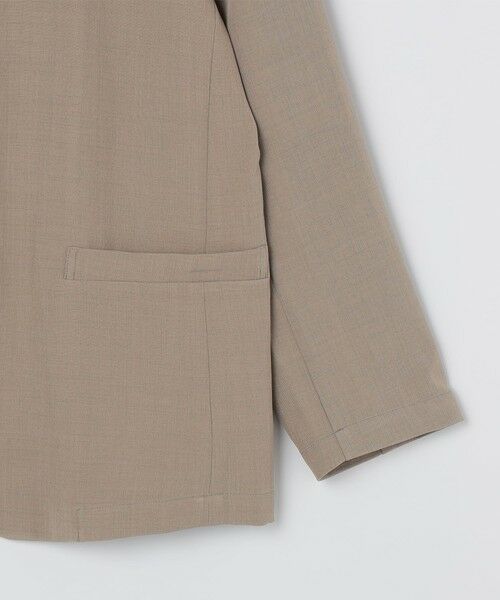 SHIPS / シップス ノーカラージャケット | 《予約》SHIPS Colors:〈洗濯機可能〉2WAY ストレッチ ノーカラー ジャケット◆ | 詳細5