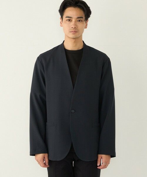 SHIPS / シップス ノーカラージャケット | SHIPS Colors:〈吸水速乾・洗濯機可能〉2WAY ストレッチ ノーカラー ジャケット◇ | 詳細14