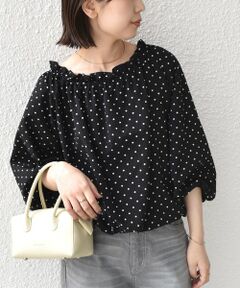 SHIPS / シップス シャツ・ブラウス | 《予約》SHIPS Colors:〈洗濯機可能〉サッカー ドット 2WAY ブラウス◆