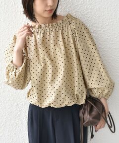 SHIPS / シップス シャツ・ブラウス | 《予約》SHIPS Colors:〈洗濯機可能〉サッカー ドット 2WAY ブラウス◆